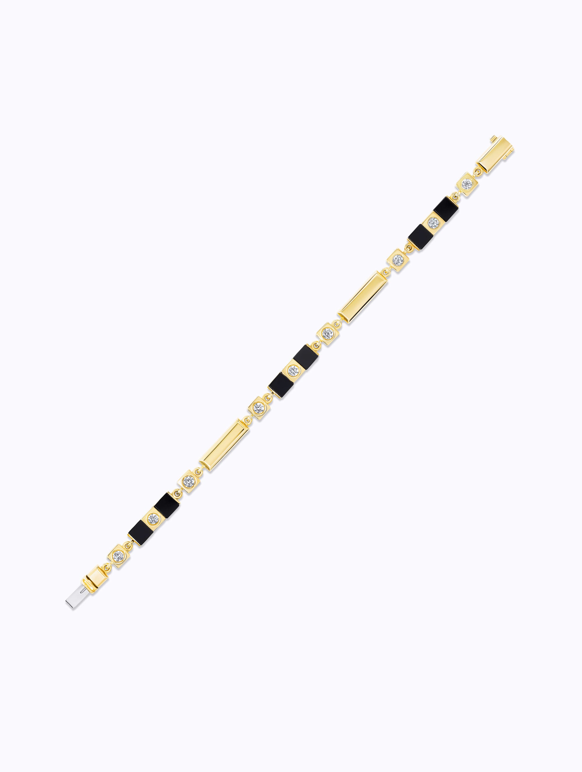 Carousel Onyx & Diamond Bracelet