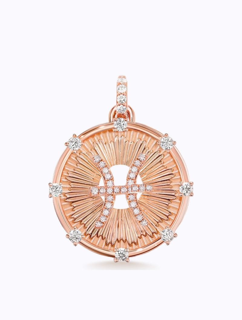Aurora Diamond Zodiac Medallion