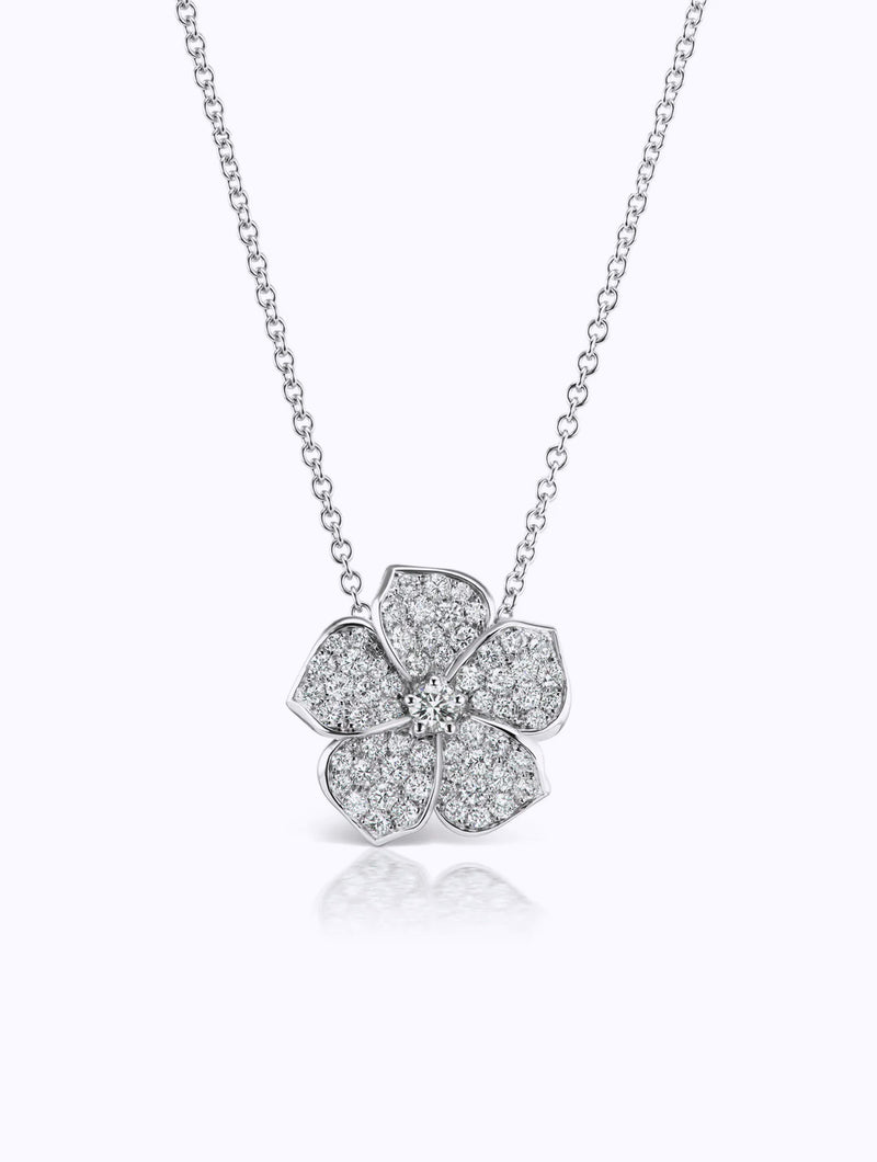PLUMERIA DIAMOND NECKLACE