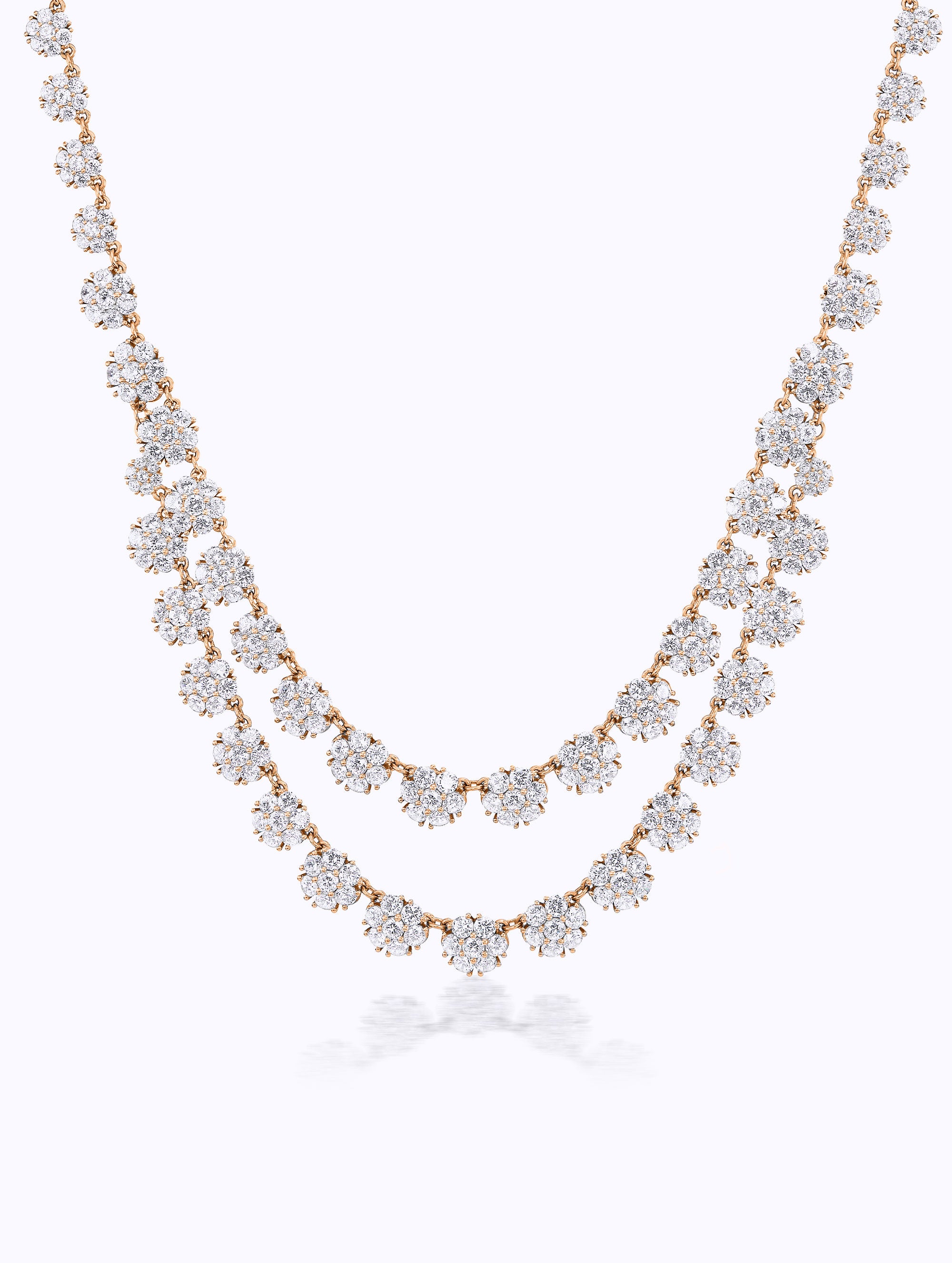 POSEY GRADUATED DIAMOND BOUQUET NECKLACE