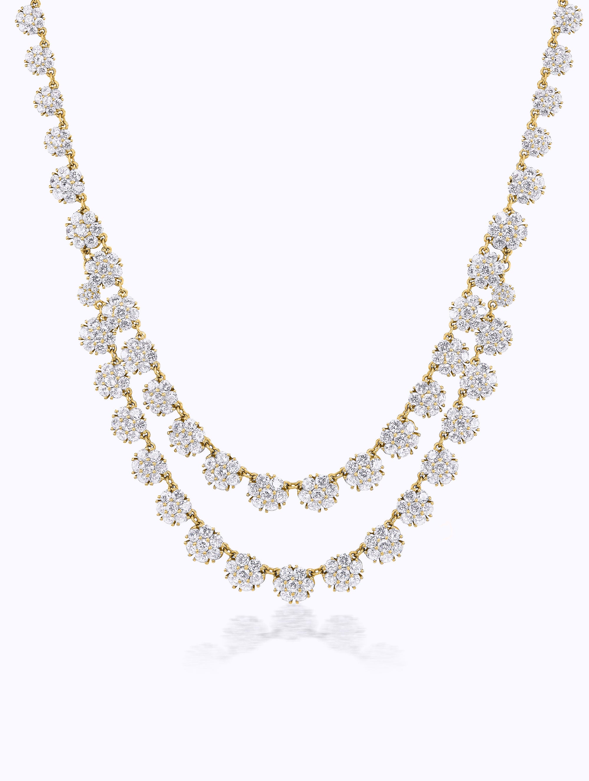 POSEY GRADUATED DIAMOND BOUQUET NECKLACE