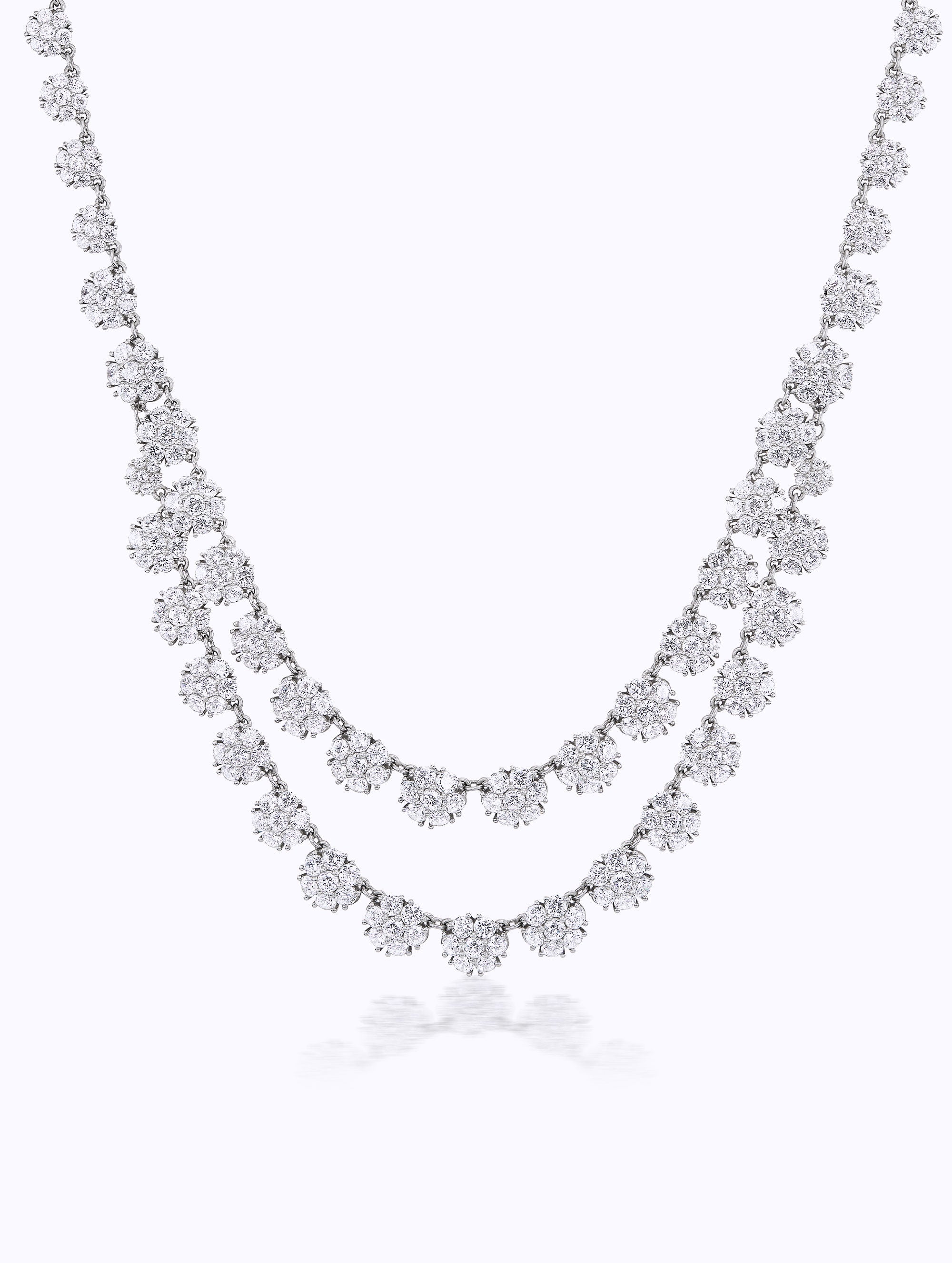 POSEY GRADUATED DIAMOND BOUQUET NECKLACE