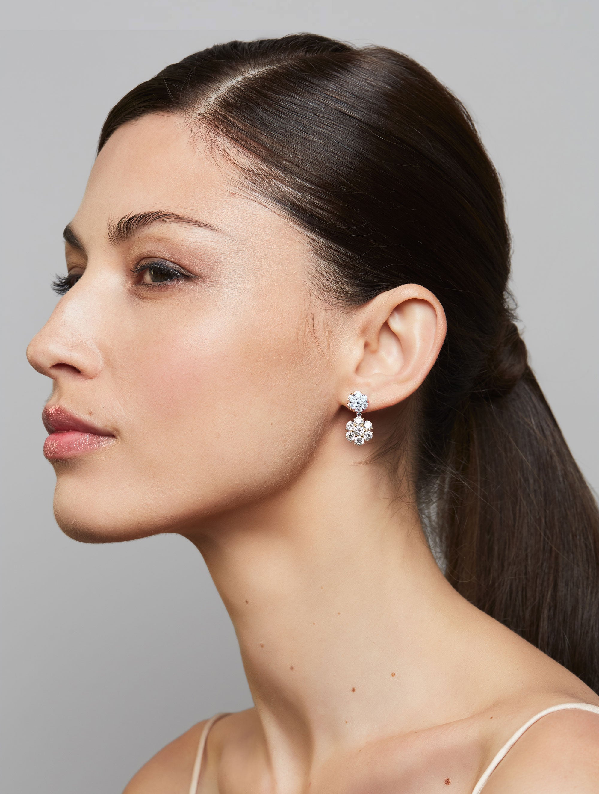 POSEY DIAMOND DOUBLE DROP EARRINGS