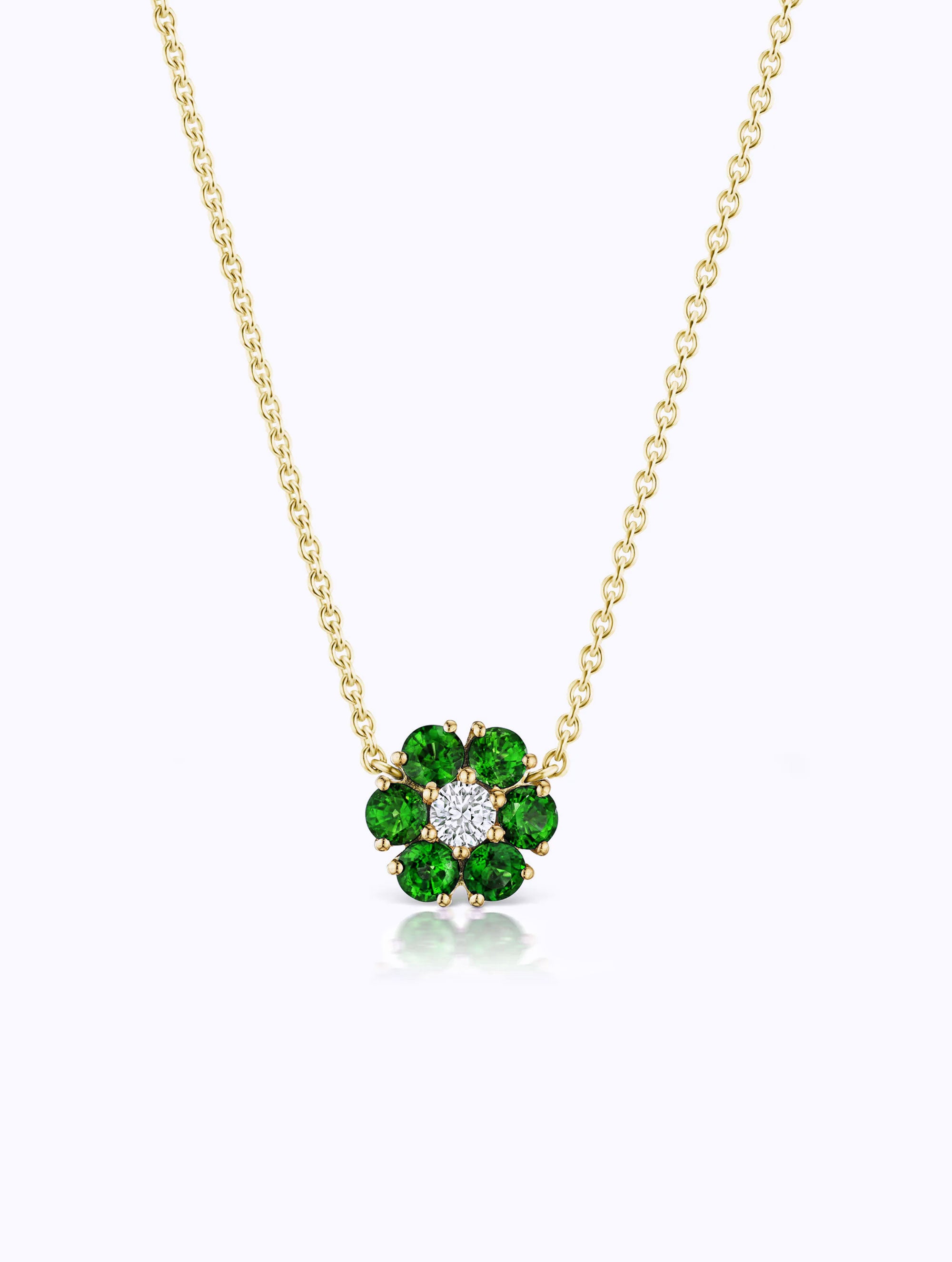 POSEY EMERALD & DIAMOND NECKLACE