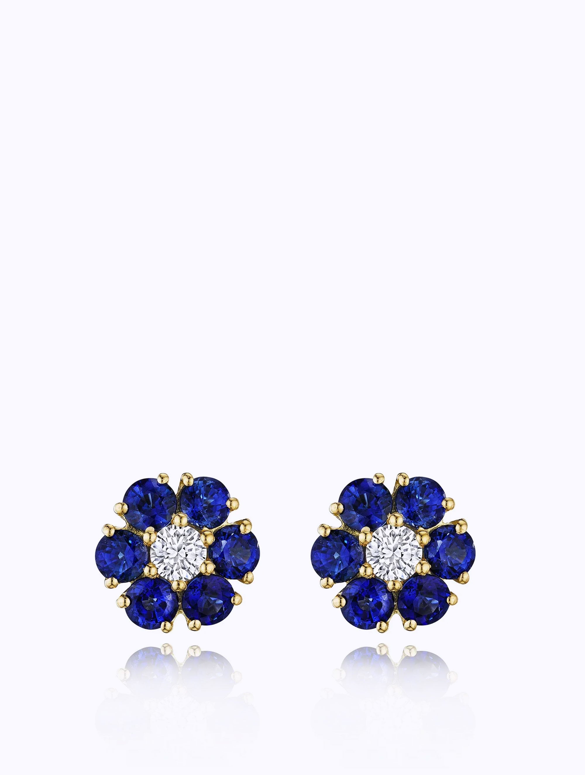 POSEY SAPPHIRE & DIAMOND EARRINGS