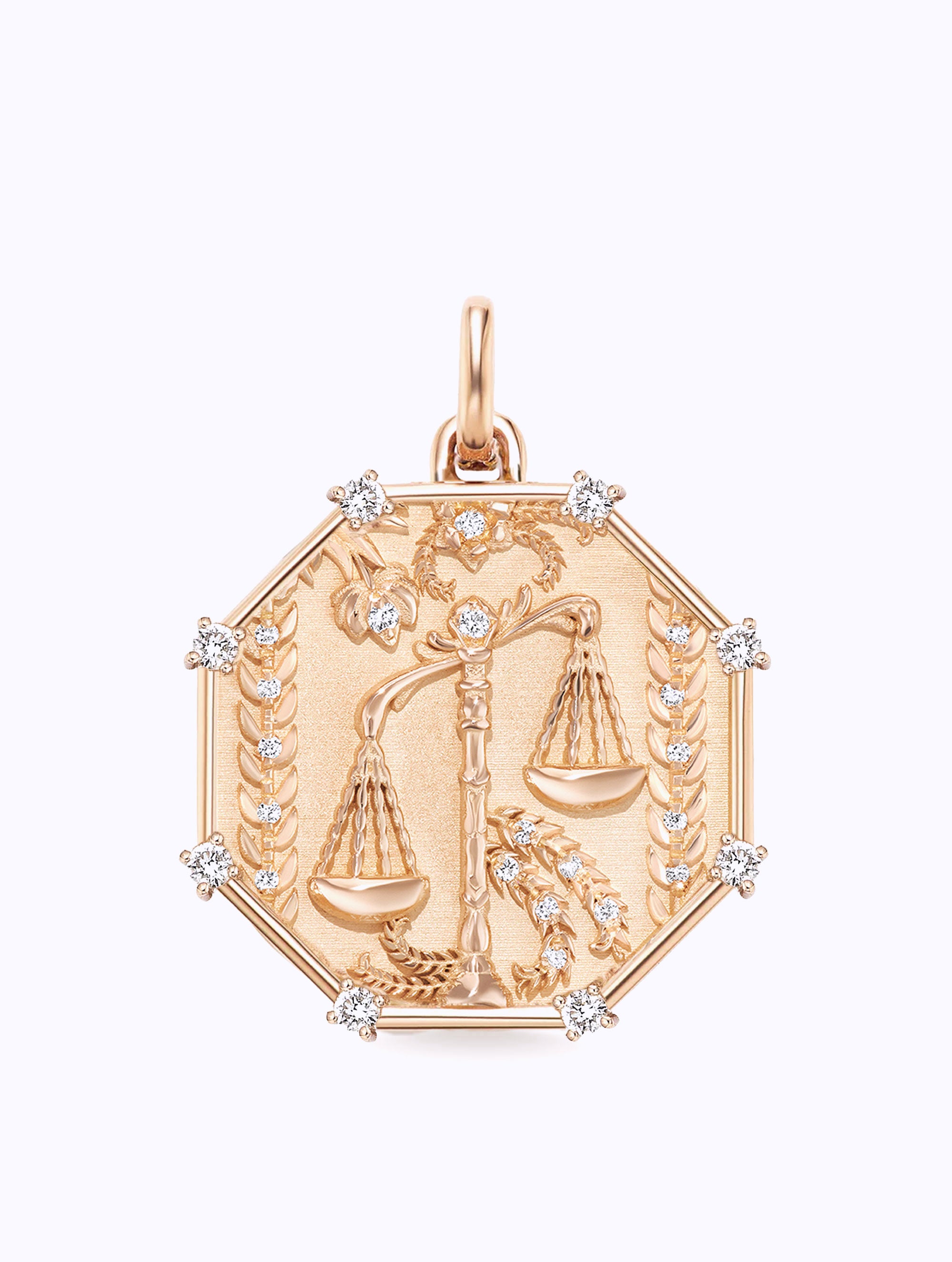 8 DIAMOND TALISMAN ZODIAC MEDALLION