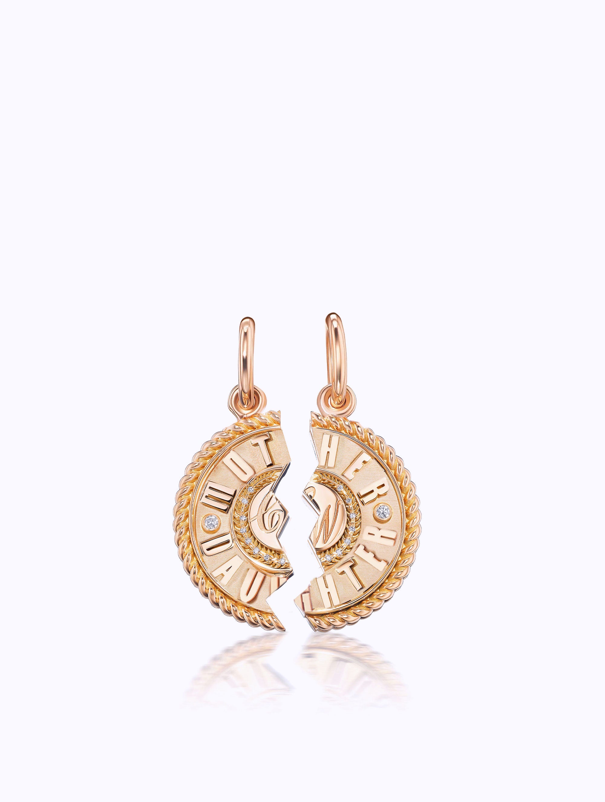 'MOTHER DAUGHTER' DUET MEDALLION SET