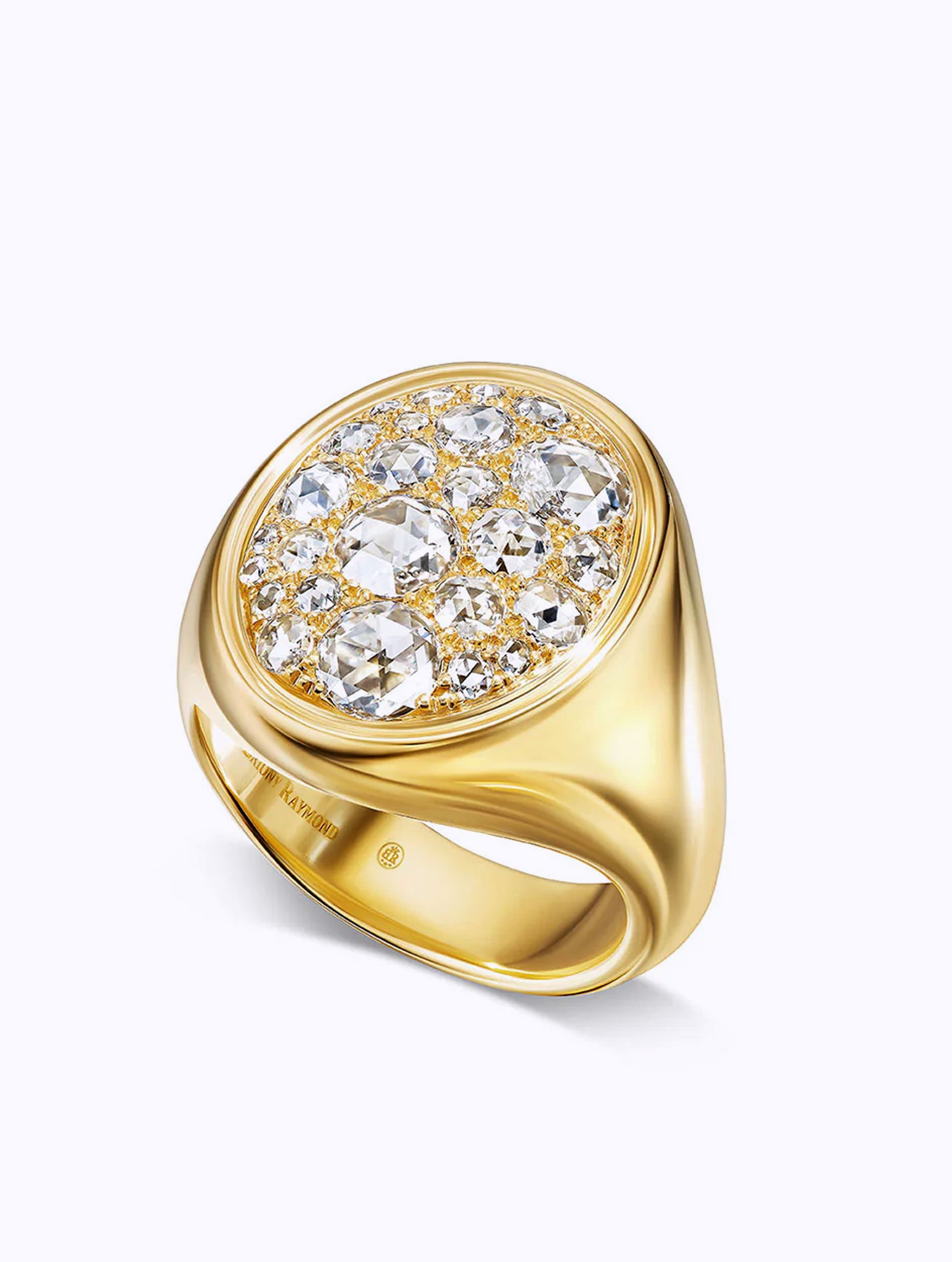 SLOAN ROSE CUT DIAMOND SIGNET RING