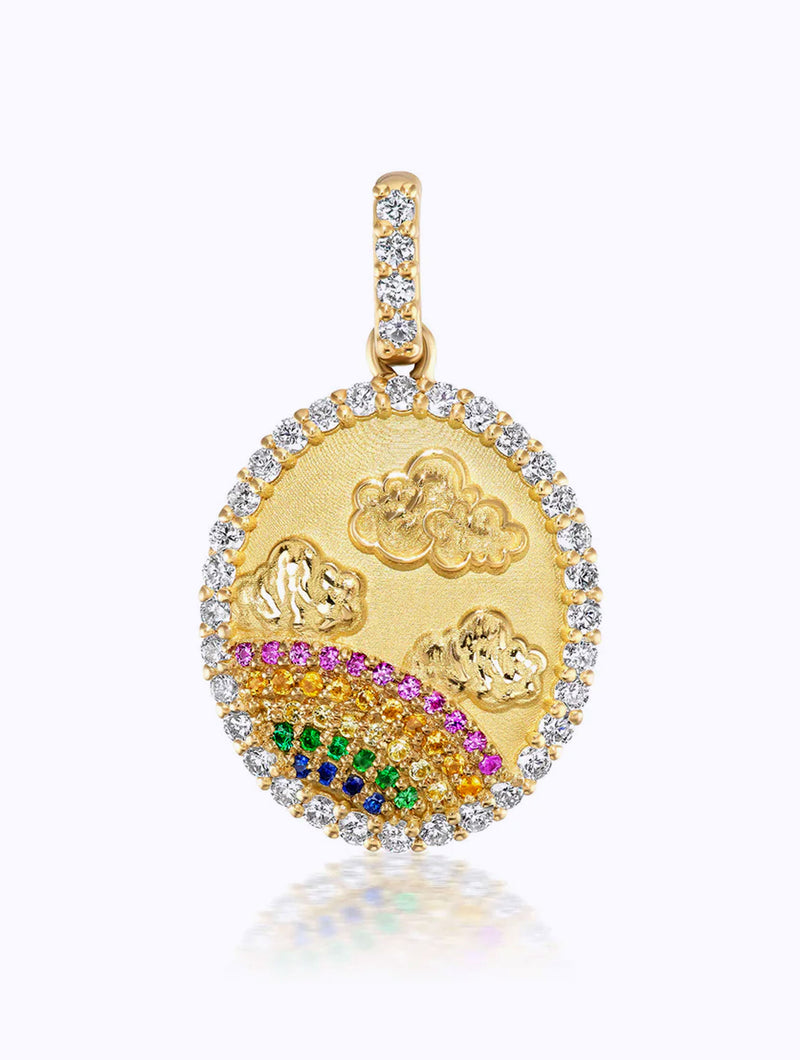 RAINBOW OVAL LOCKET