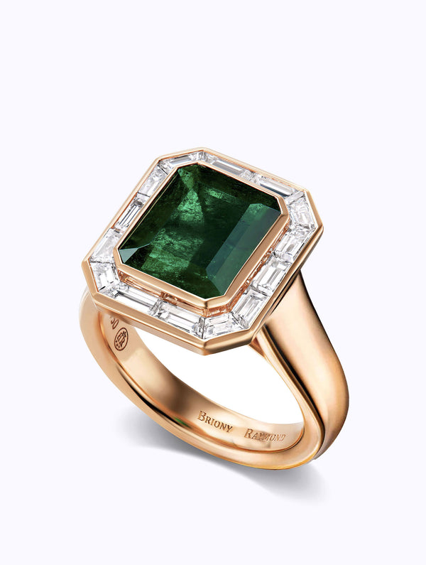 REGENT EMERALD & DIAMOND RING