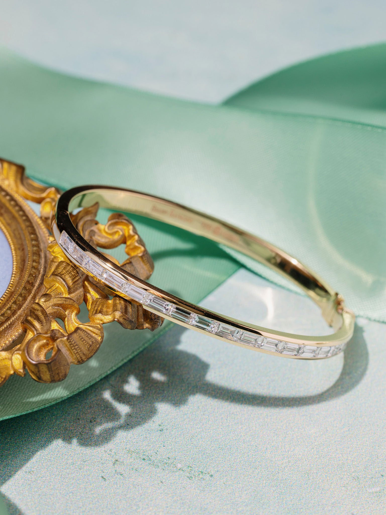 Regent Baguette Diamond Bangle
