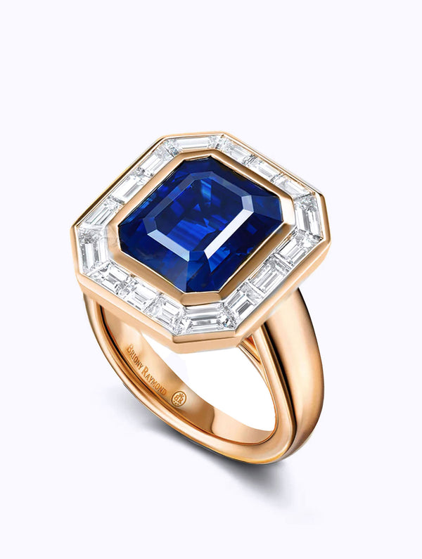 REGENT SAPPHIRE & DIAMOND RING