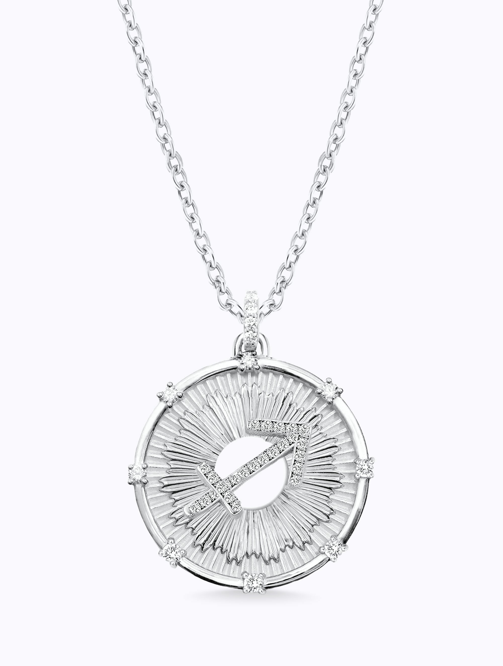 Aurora Diamond Zodiac Medallion