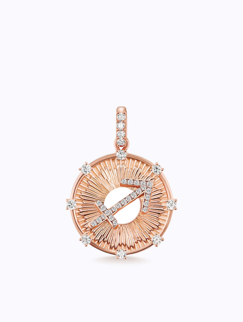 Aurora Diamond Zodiac Medallion