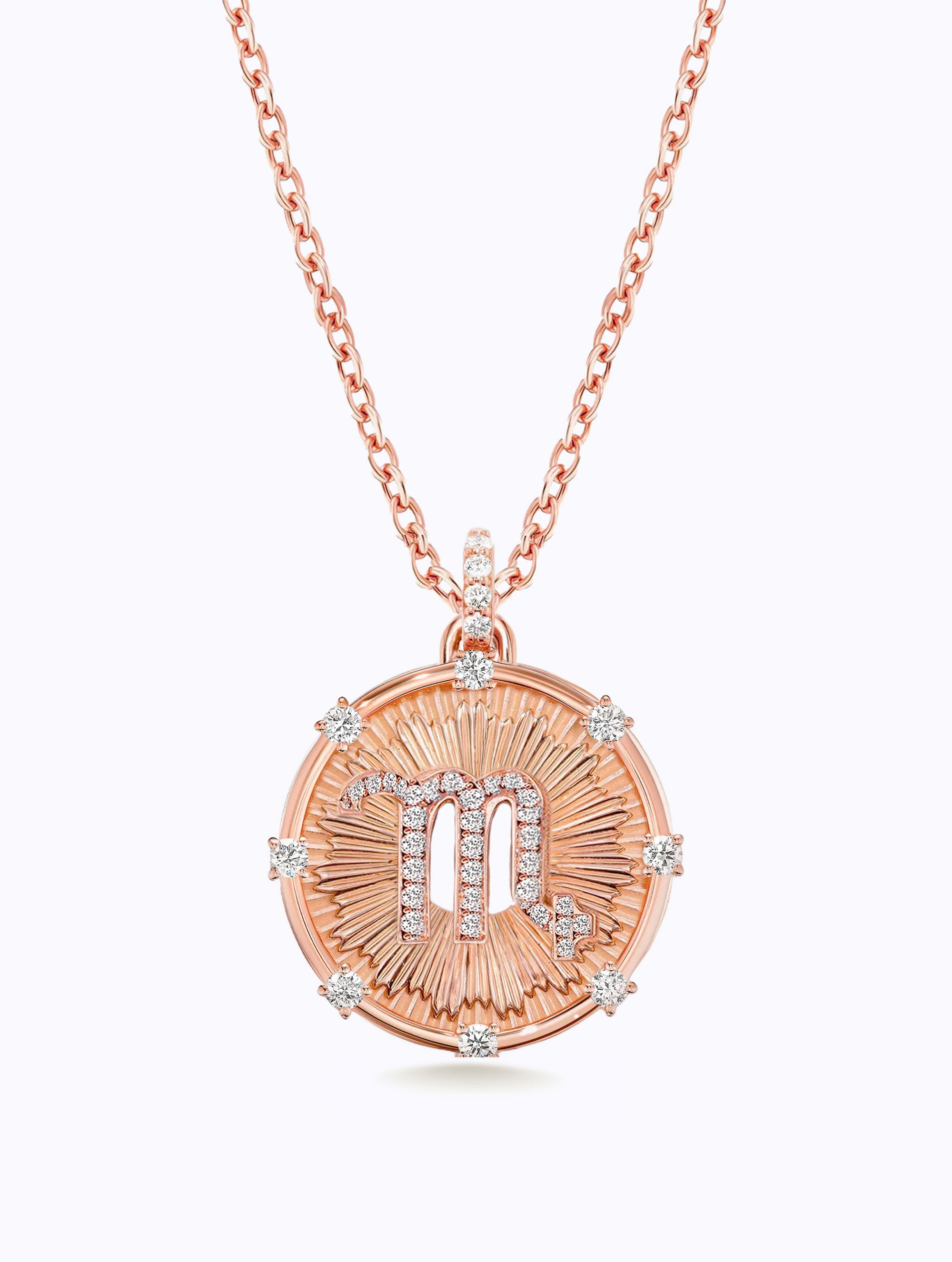 Aurora Diamond Zodiac Medallion