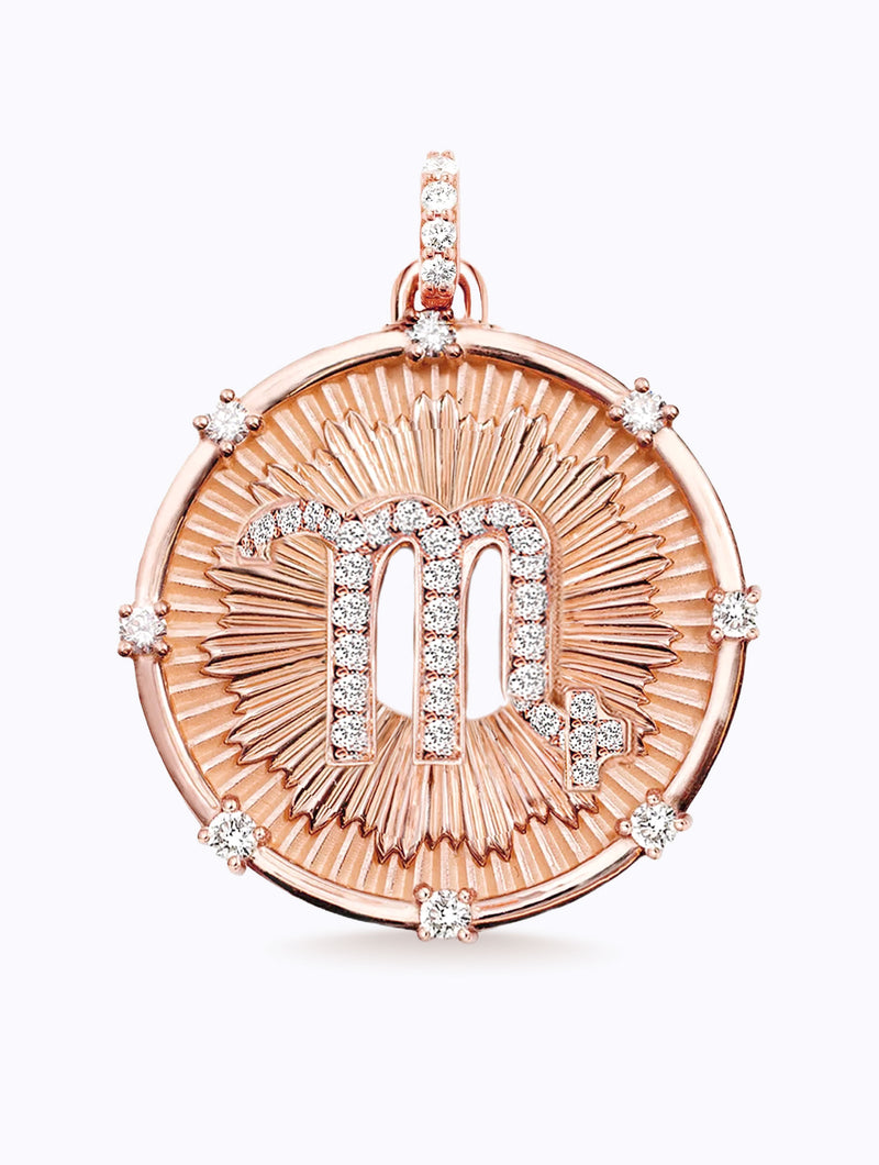 Aurora Diamond Zodiac Medallion