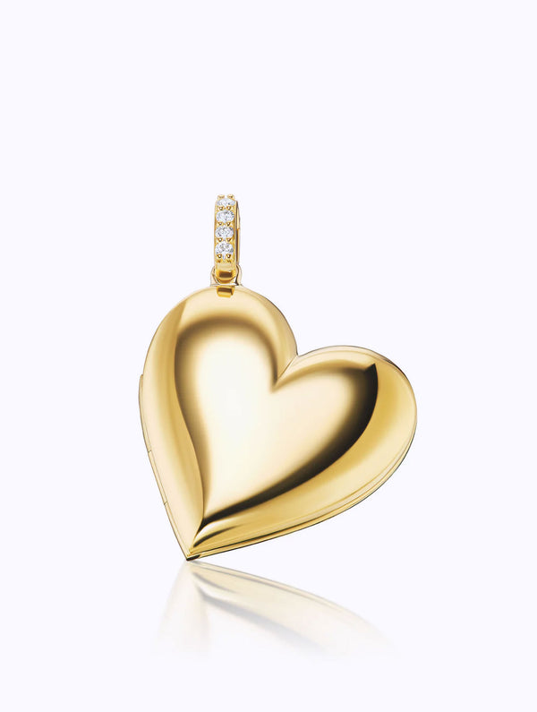 SLOAN PUFFY HEART LOCKET