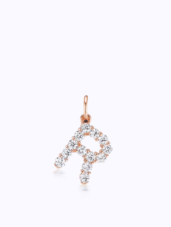 CONFETTI DIAMOND LETTER PENDANT