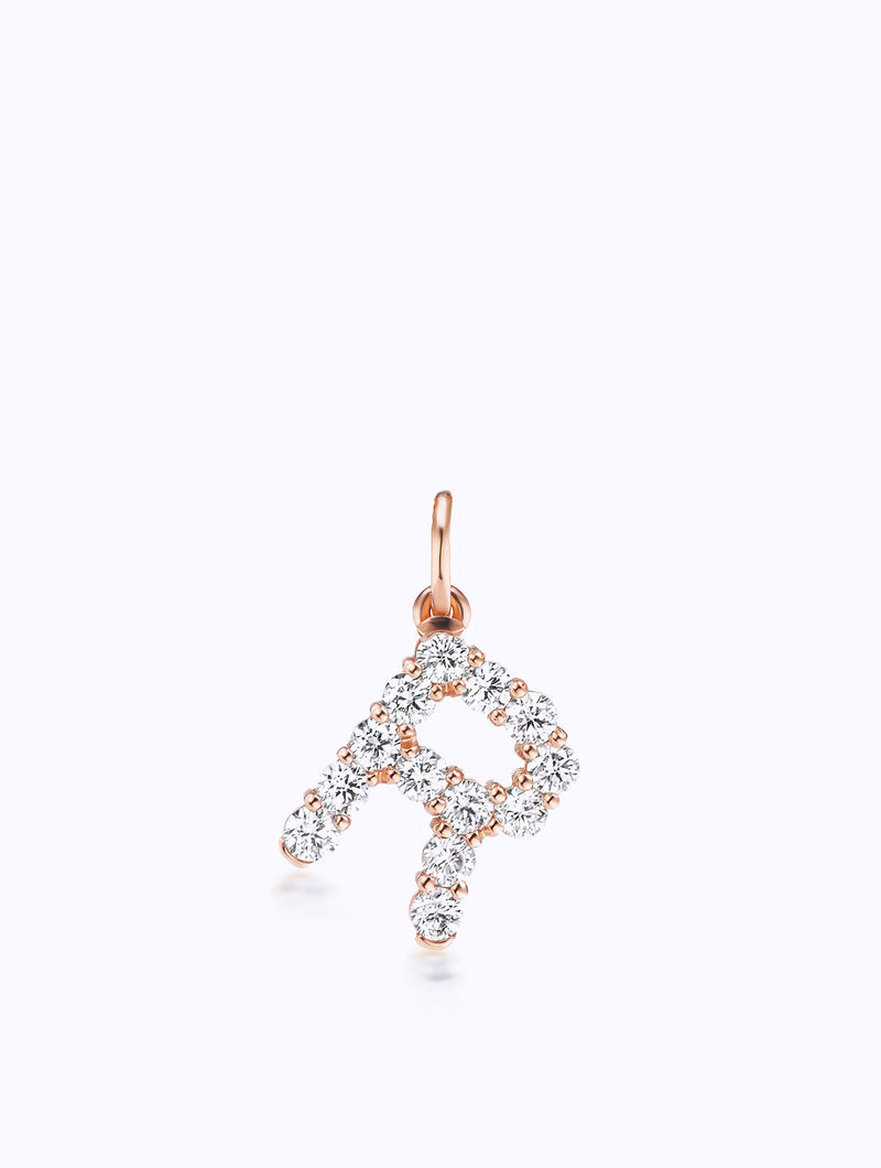 CONFETTI DIAMOND LETTER PENDANT