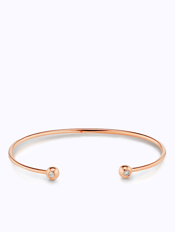 SLIM AURA DOUBLE DIAMOND BANGLE