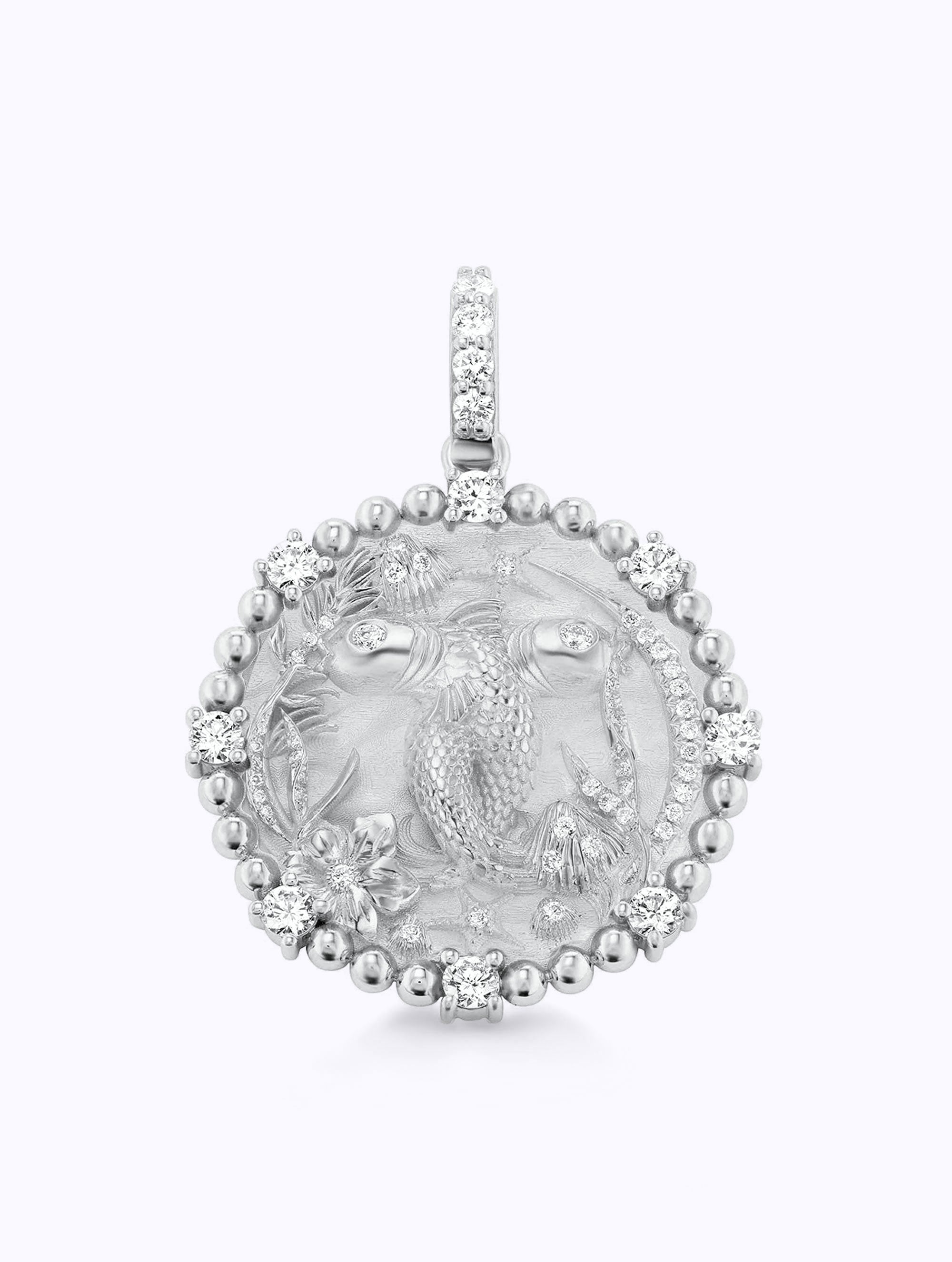 8 DIAMOND ZODIAC MEDALLION