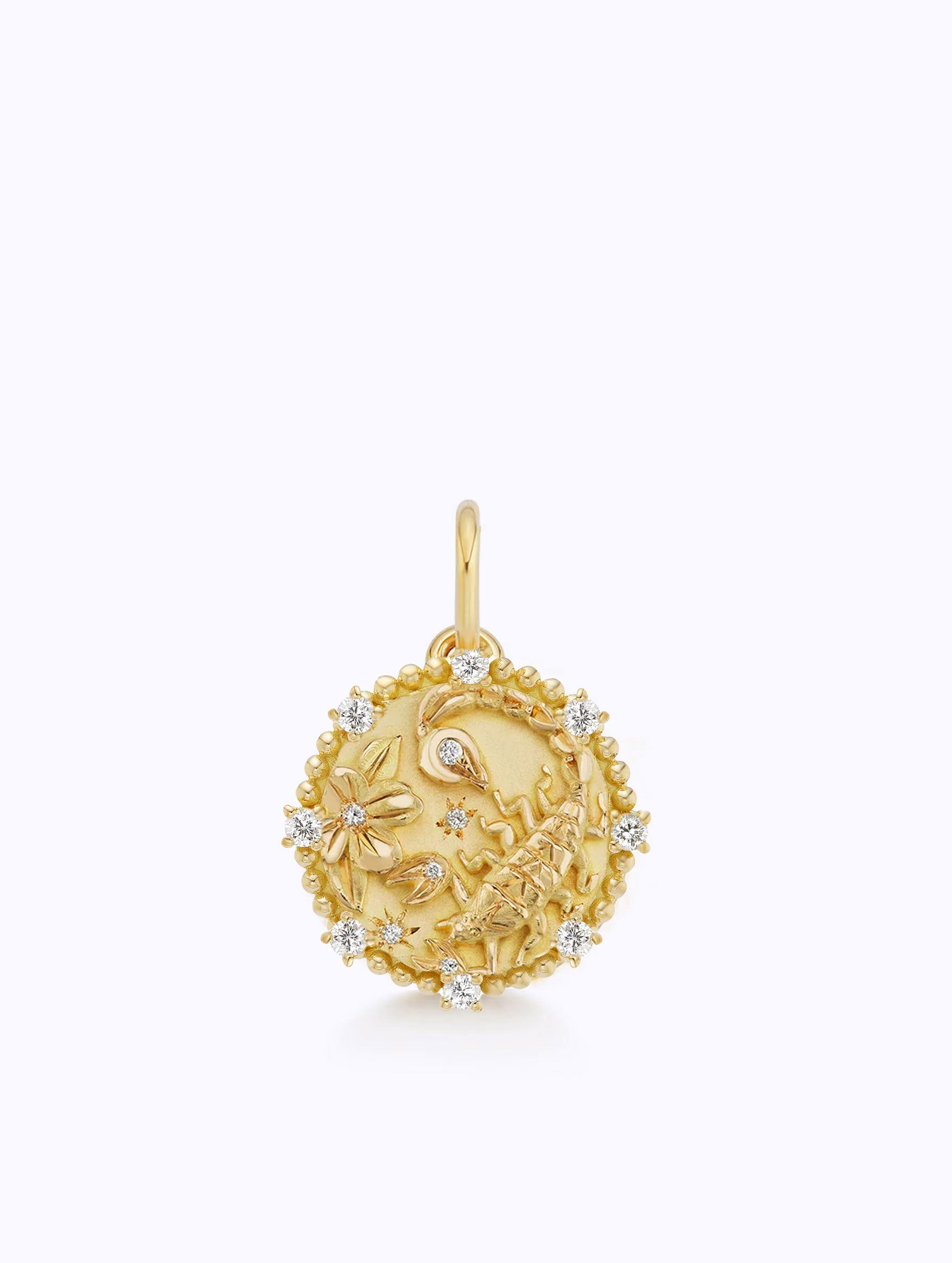 8 DIAMOND ZODIAC MEDALLION