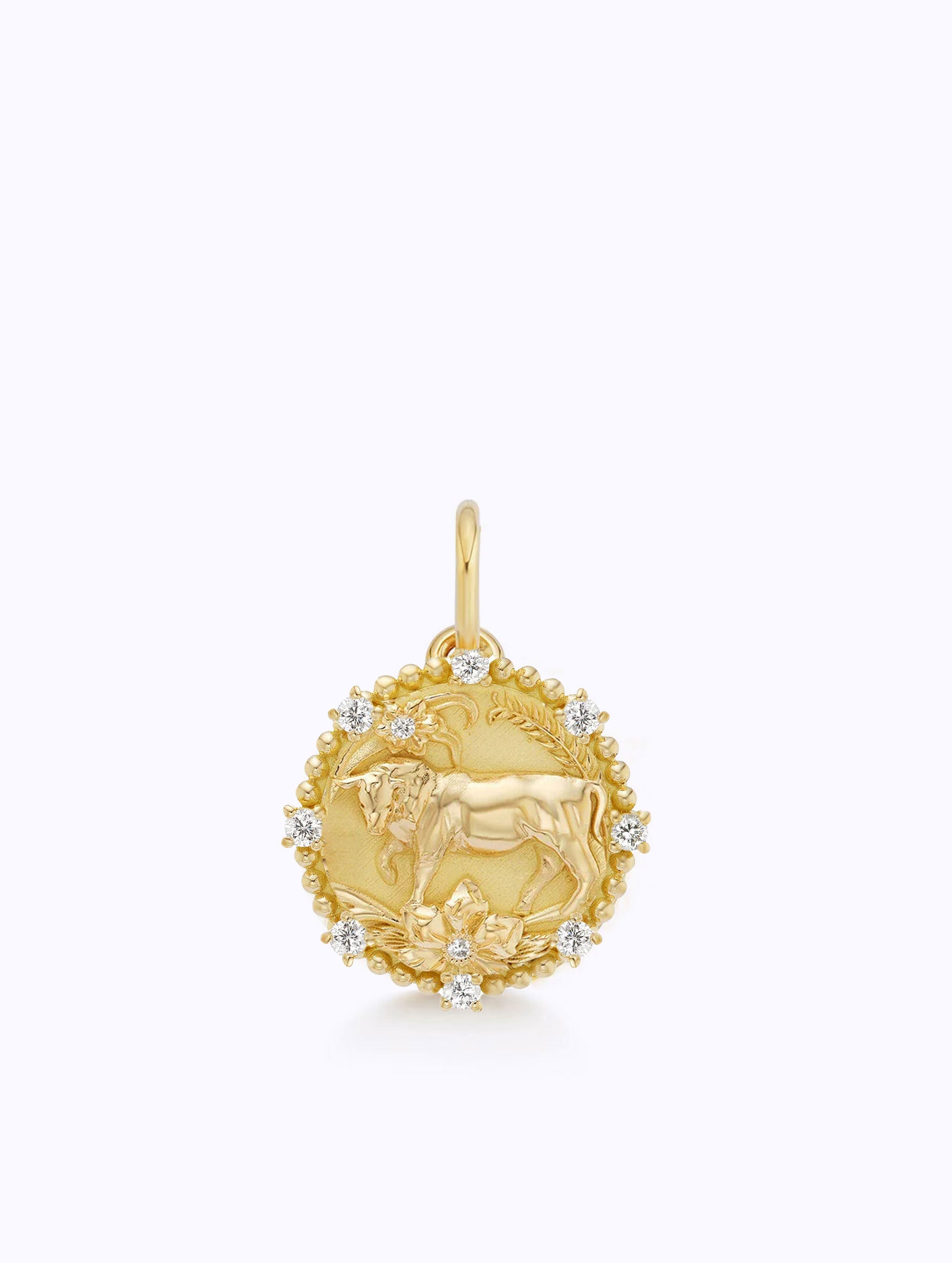 8 DIAMOND ZODIAC MEDALLION
