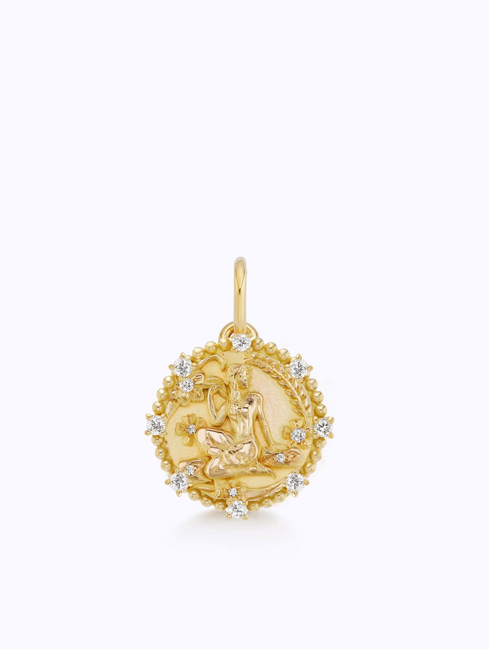 8 DIAMOND ZODIAC MEDALLION