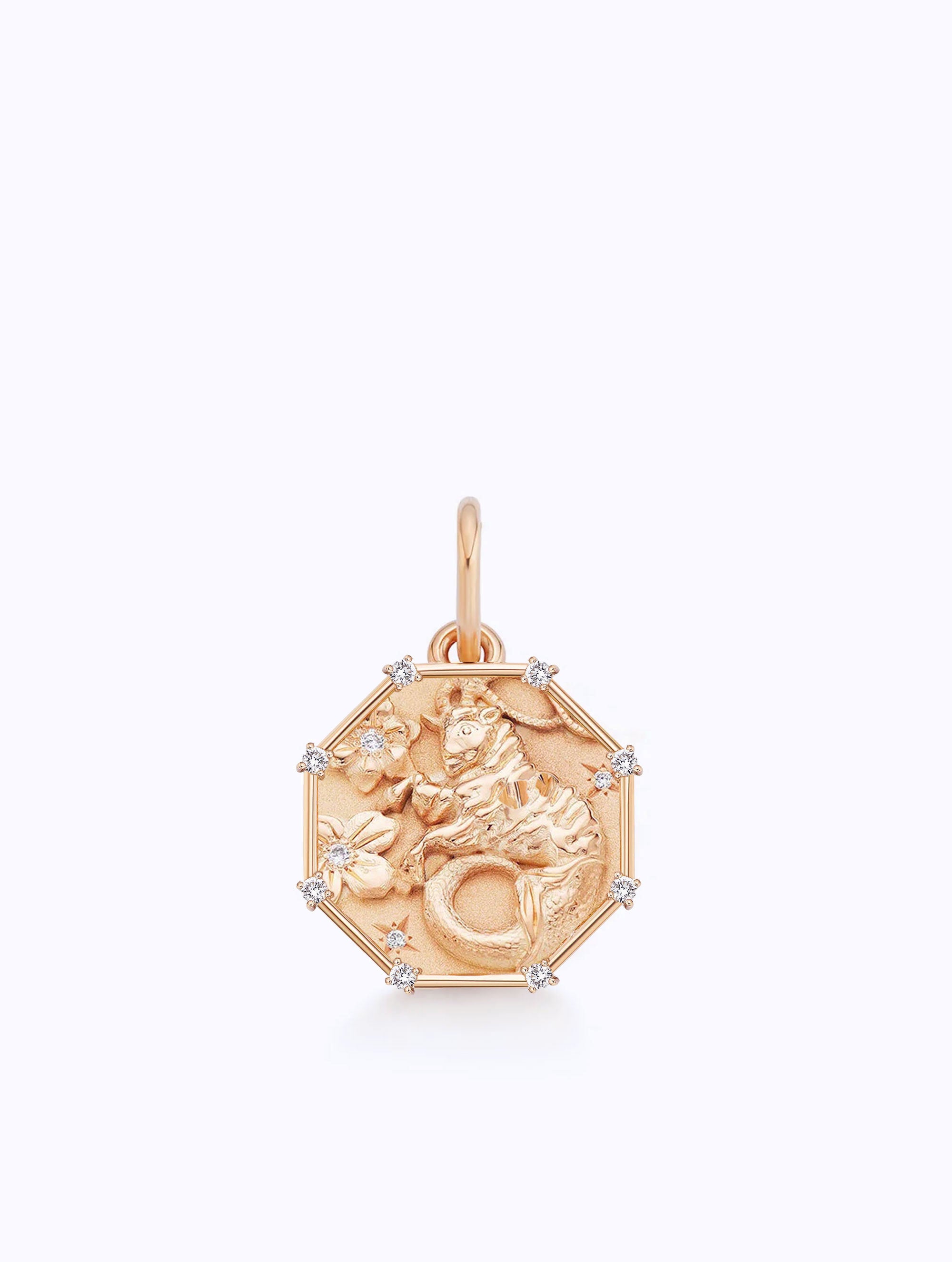 8 DIAMOND TALISMAN ZODIAC MEDALLION