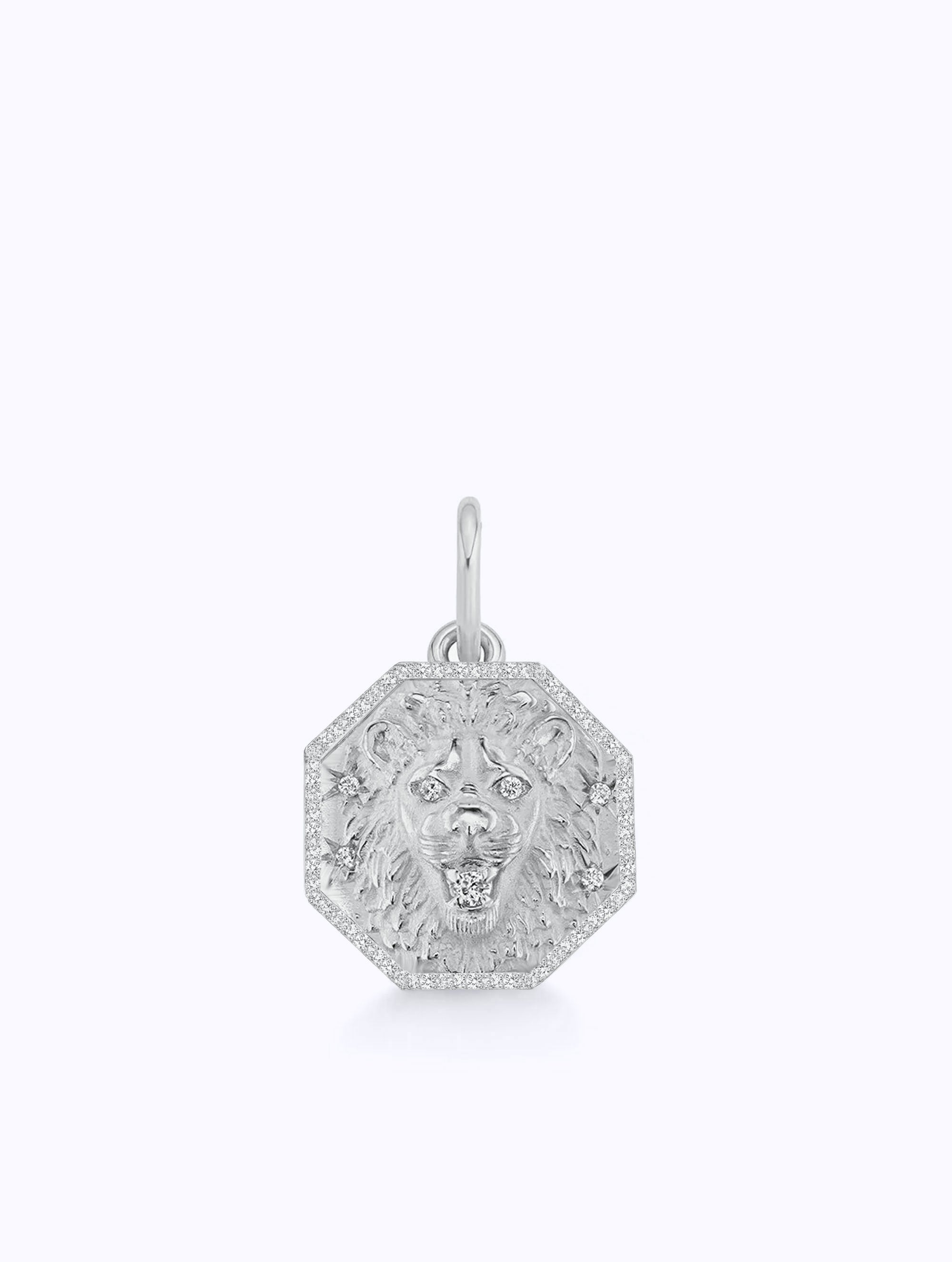 ALL DIAMOND TALISMAN ZODIAC MEDALLION
