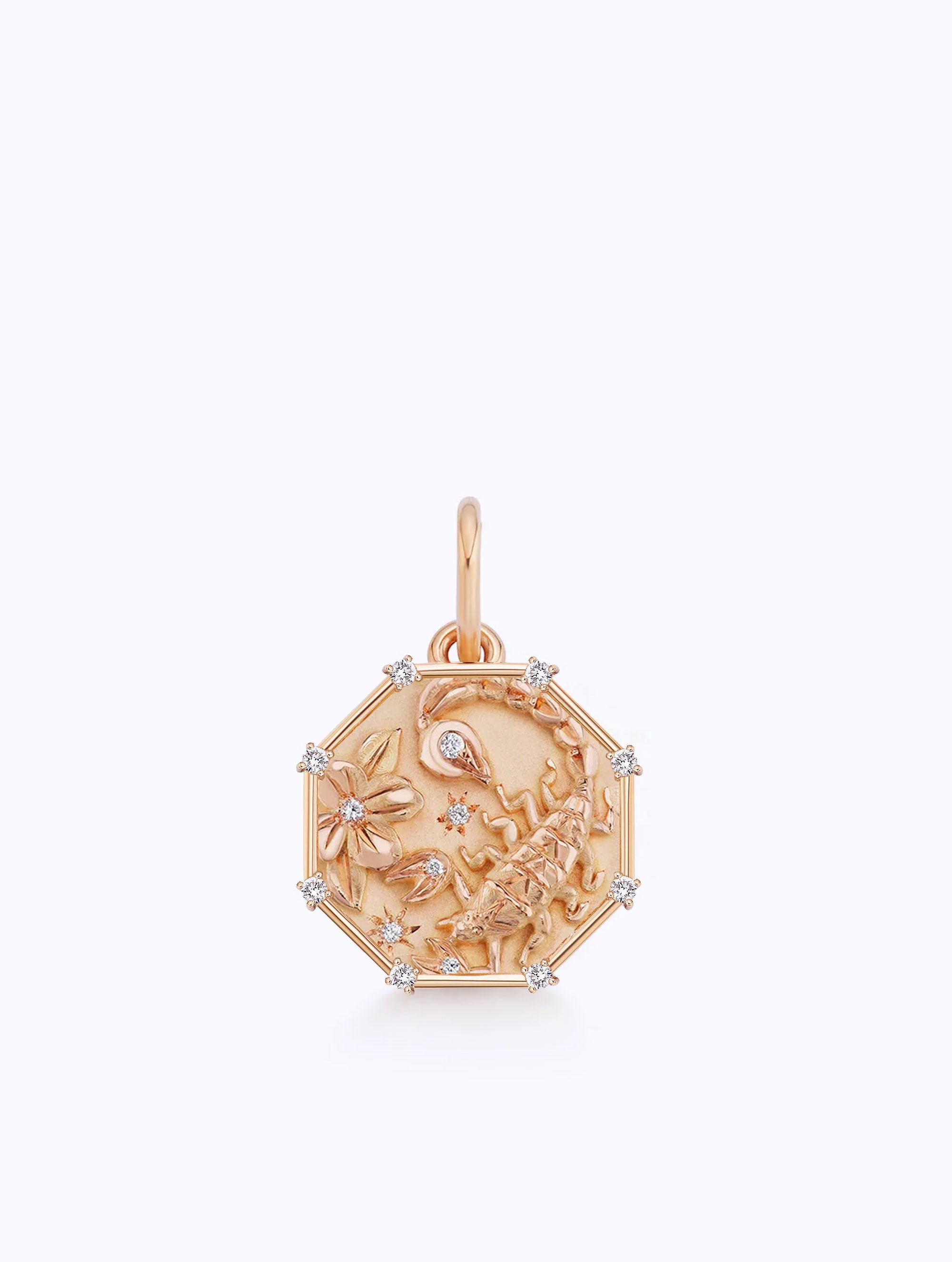 8 DIAMOND TALISMAN ZODIAC MEDALLION
