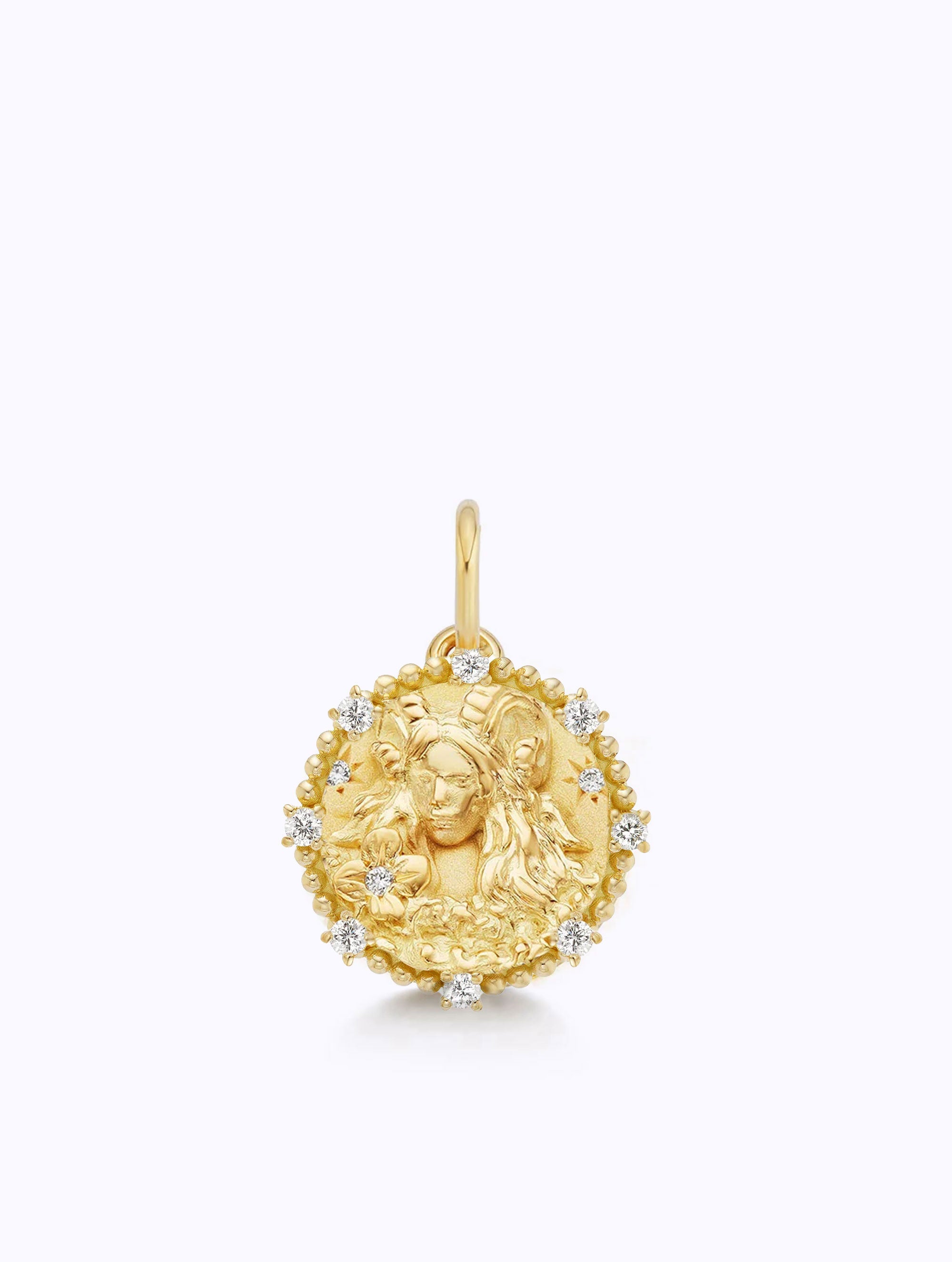 8 DIAMOND ZODIAC MEDALLION