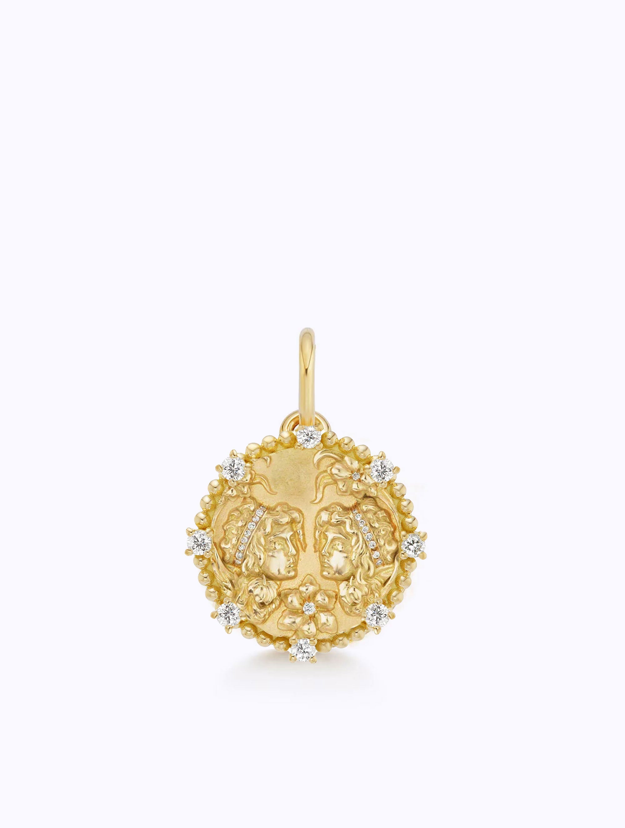8 DIAMOND ZODIAC MEDALLION
