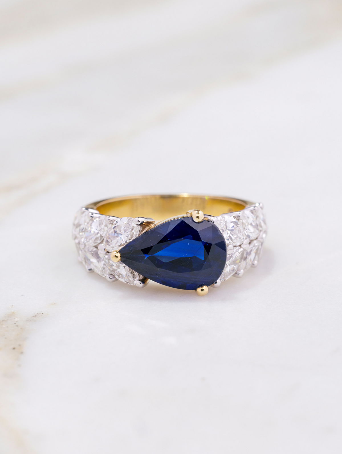 Vintage Sapphire & Diamond Ring