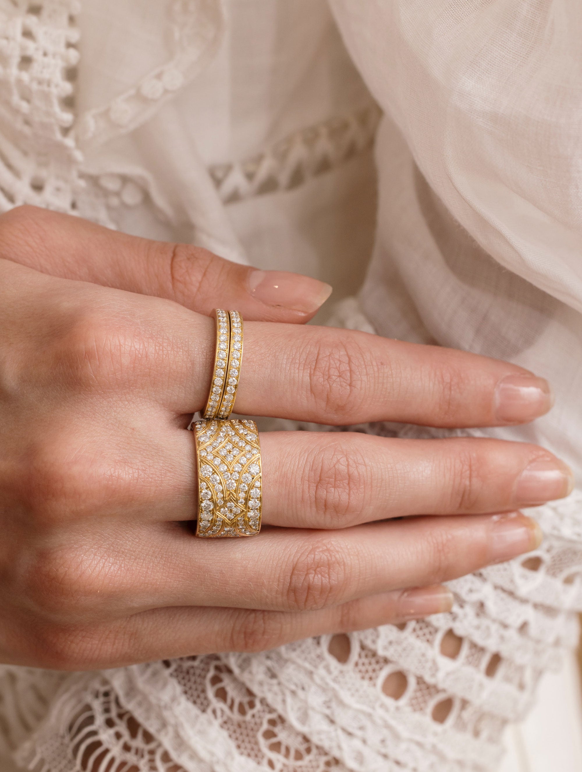 SKINNY ATHENA DIAMOND ETERNITY RING