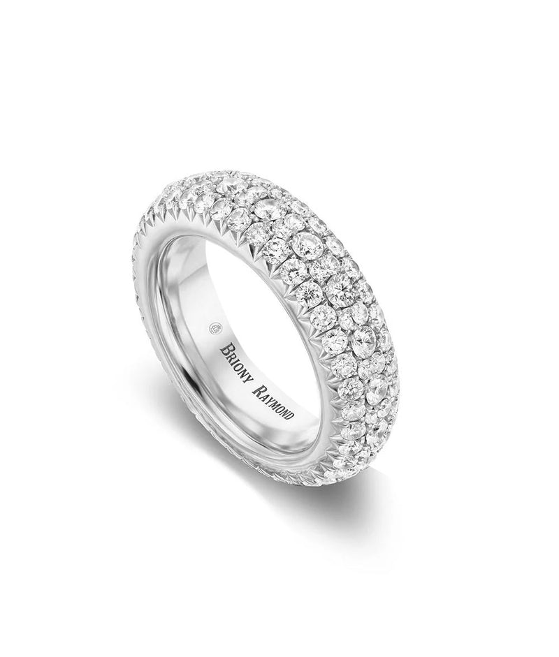 Slim Sloan Pavé Diamond Ring