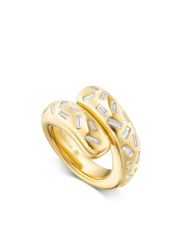 Sloan Scatter Baguette Diamond Wrap Ring