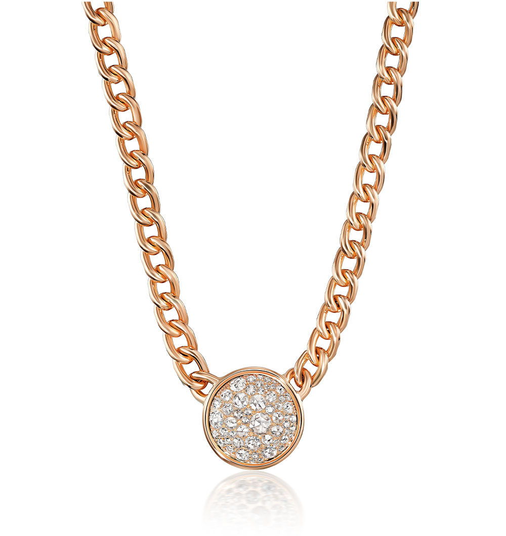 Rose cut diamond pendant hotsell
