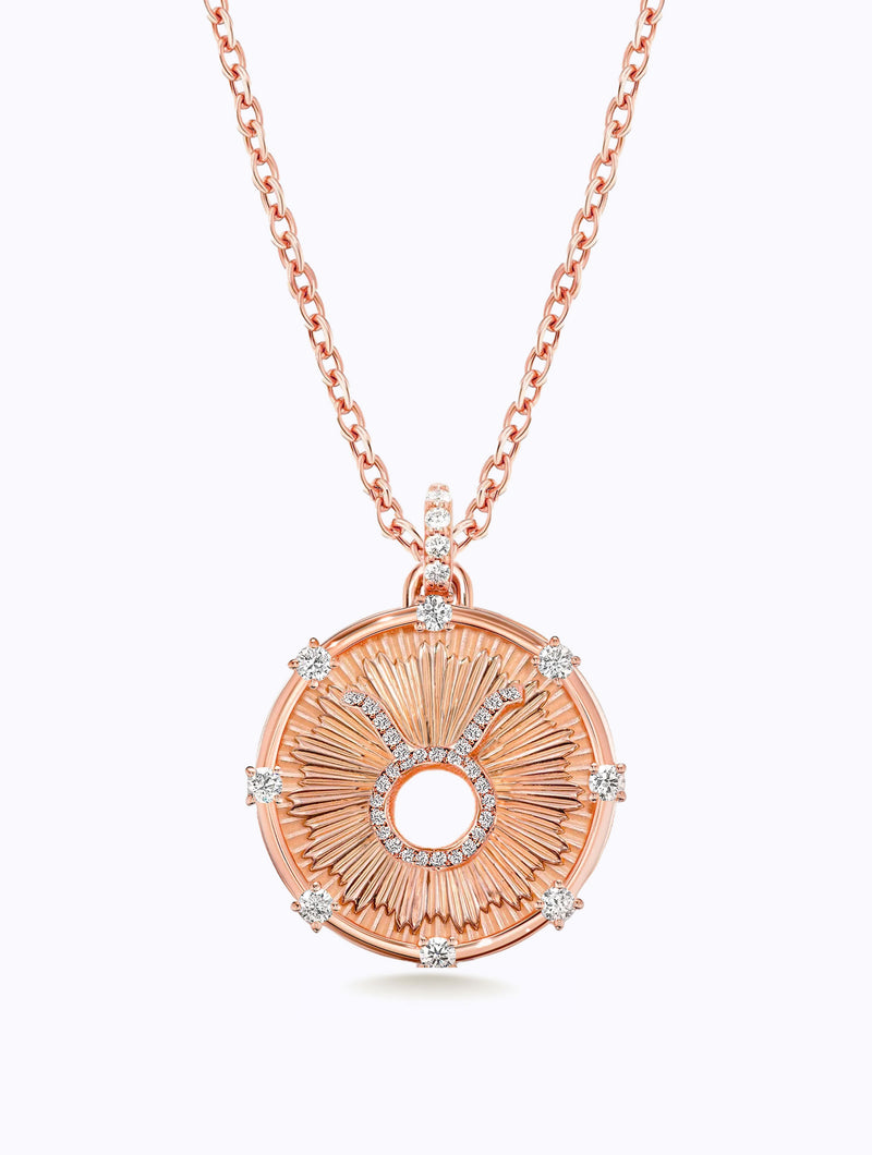 Aurora Diamond Zodiac Medallion