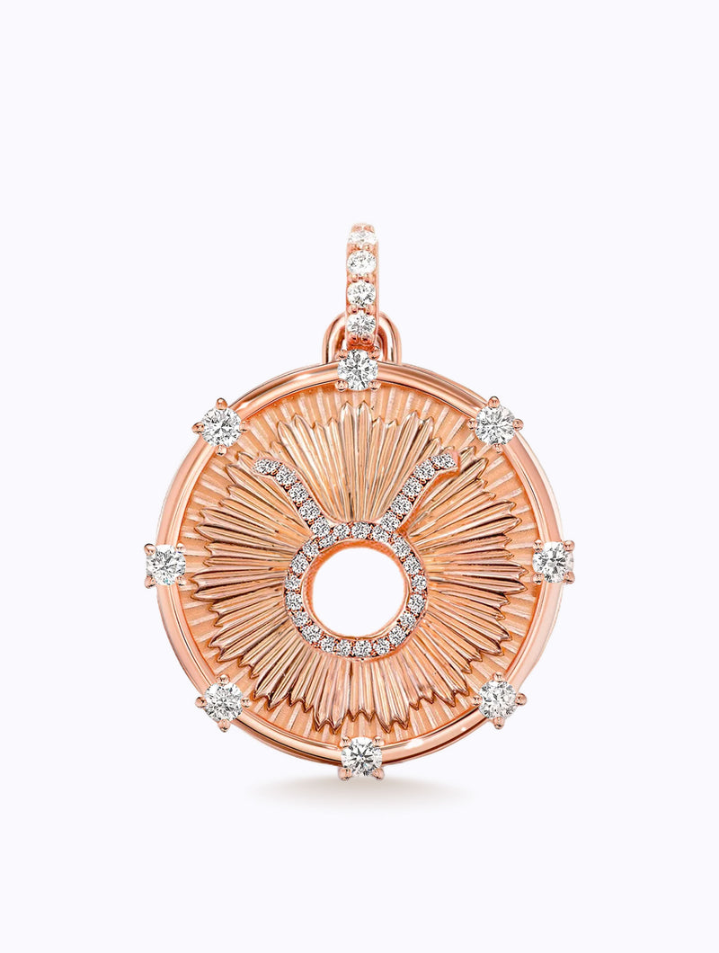 Aurora Diamond Zodiac Medallion