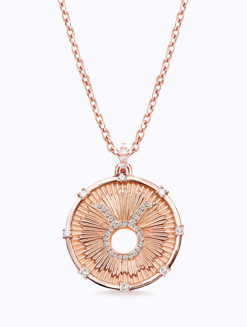 Aurora Diamond Zodiac Medallion