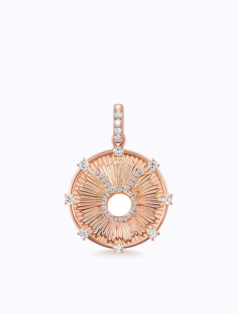 Aurora Diamond Zodiac Medallion