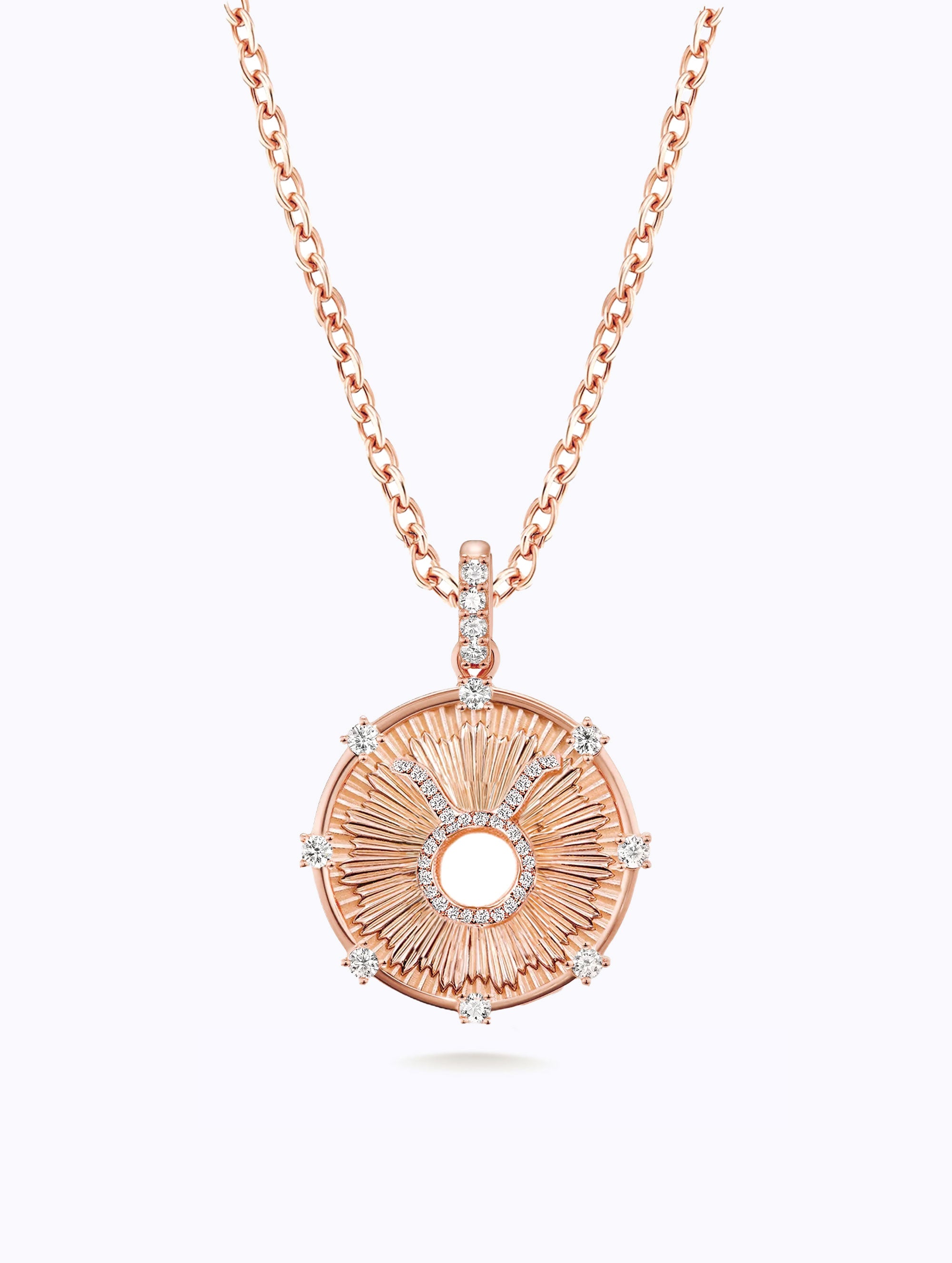 Aurora Diamond Zodiac Medallion