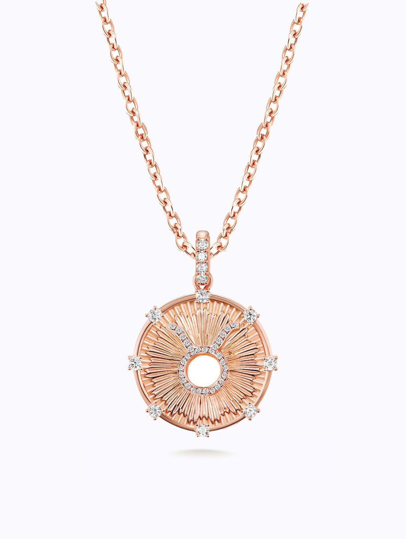 Aurora Diamond Zodiac Medallion