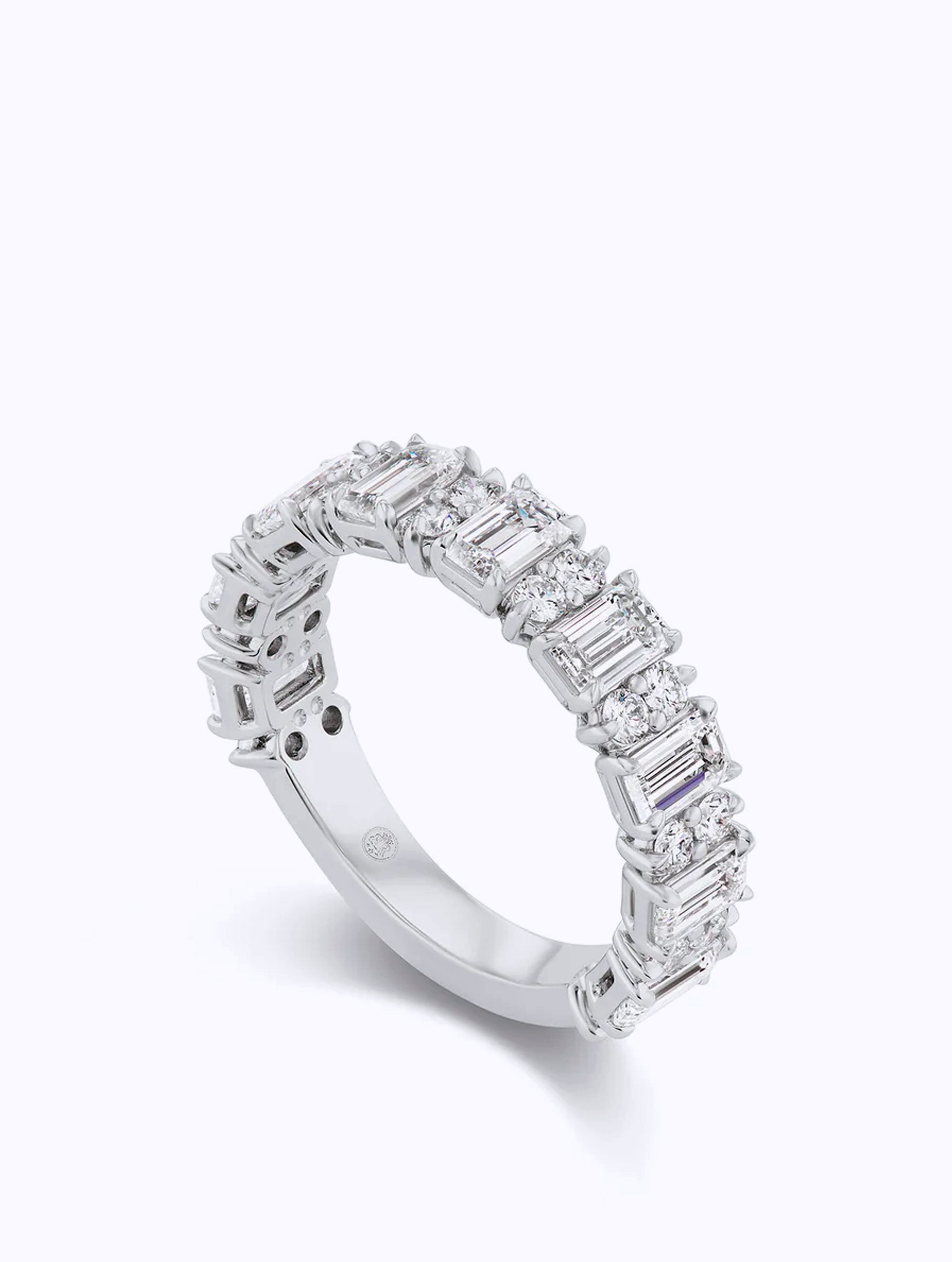 Three Quarter Mixed Cut Diamond Ring