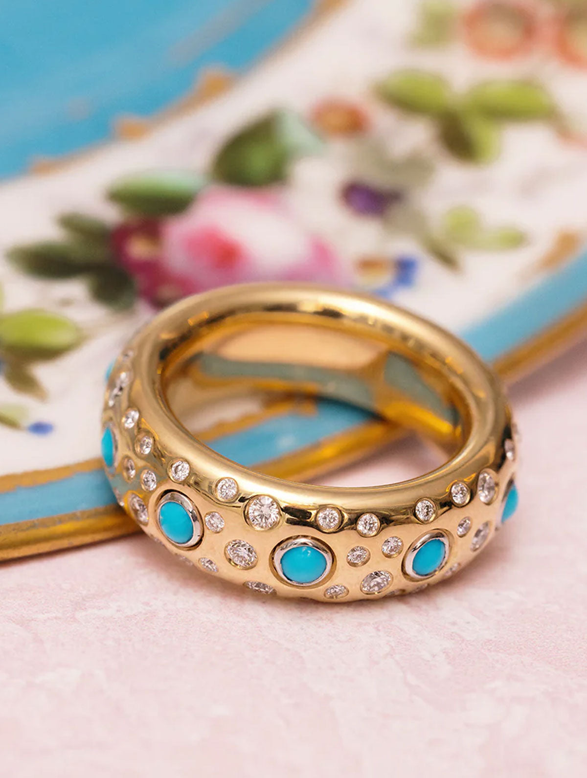 SLOAN SCATTER GEMSTONE & DIAMOND RING