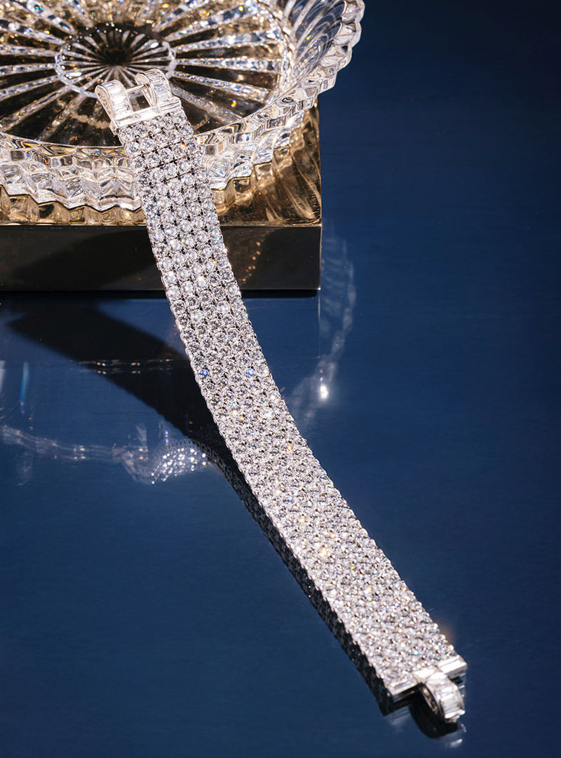 Vintage Van Cleef & Arpels “Ribon” Diamond Bracelet