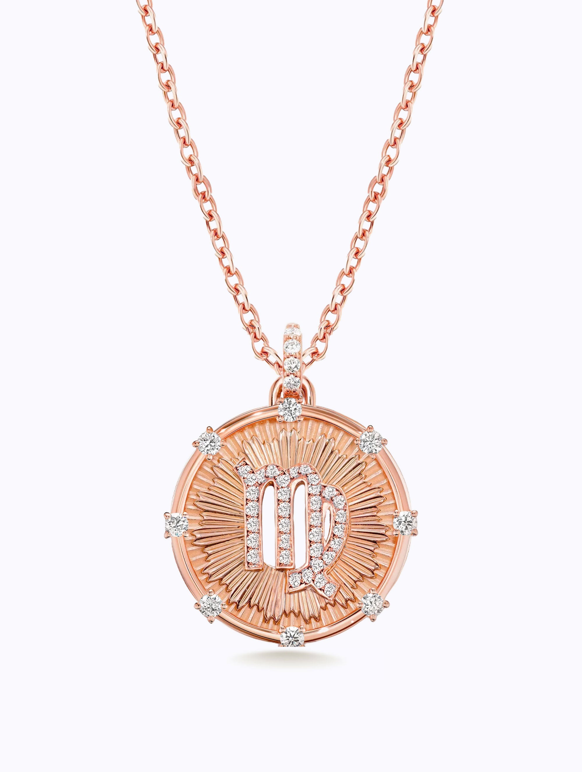 Aurora Diamond Zodiac Medallion
