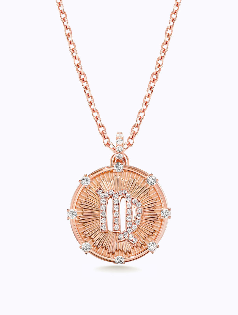 Aurora Diamond Zodiac Medallion