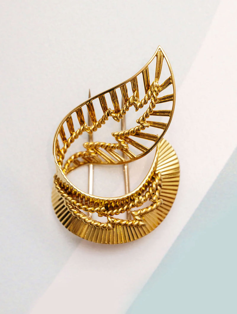 Vintage Cartier Leaf Brooch